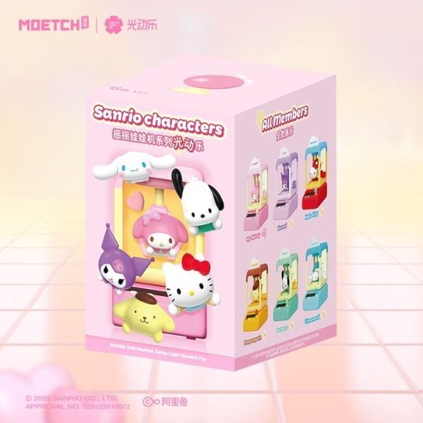  Hộp Mù mô hình chuyển động Sanrio characters Wobble Doll Machine Moetch MT13 