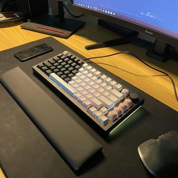  Kê Tay Bàn Phím MonsGeek Black 87 Wrist Rest 