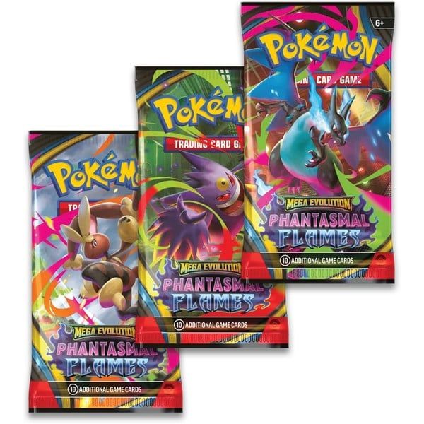  Bài Pokemon TCG Mega Evolution Phantasmal Flames 3 Pack Blister 