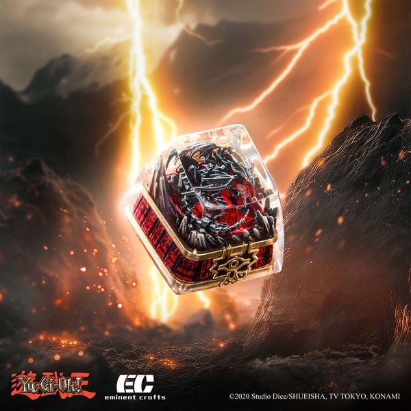 nShop bán Yu-Gi-Oh Artisan Keycap 2 Red-Eyes Black Dragon SAR1 Profile bản quyền chính hãng Konami