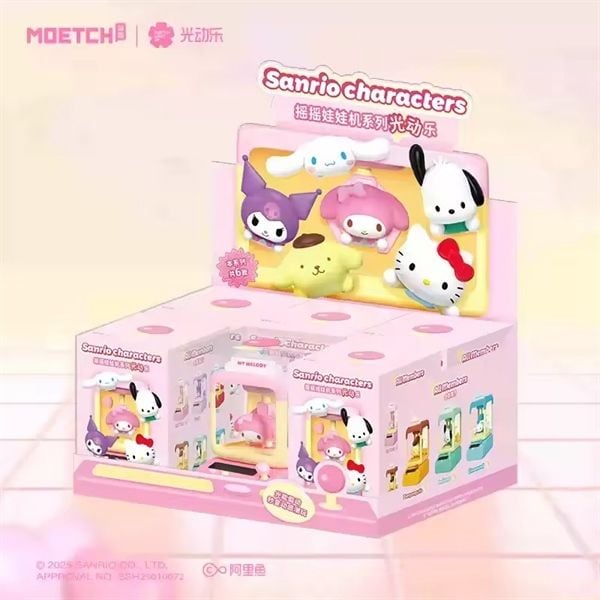  Hộp Mù mô hình chuyển động Sanrio characters Wobble Doll Machine Moetch MT13 