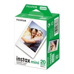 Film Instax Mini Fujifilm - Phim Chụp Ảnh Lấy Liền - Twin Film Pack White - 20 Tấm