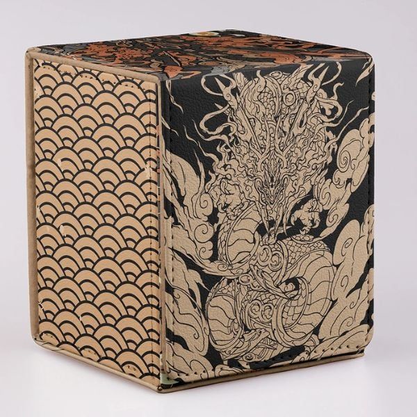  Hộp Đựng Bài Pokemon TCG Da PU Trưng Bày kèm Top Loader Mega Rayquaza 