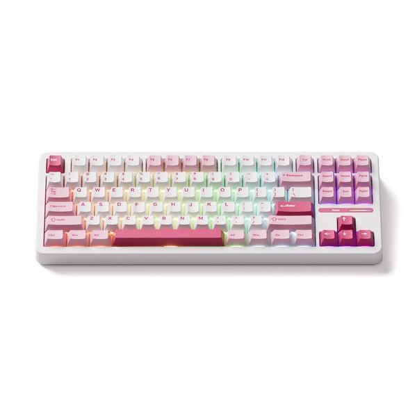 nShop bán bàn phím cơ không dây AKKO TAC87 Prunus Lannesiana Stellar Rose chính hãng giá tốt