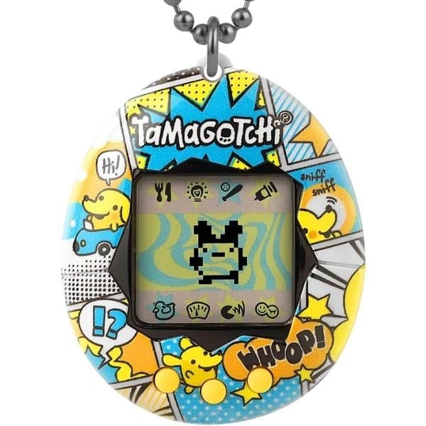 Cận cảnh mặt trước máy nuôi thú ảo Original Tamagotchi Pochitchi Comic Book Bandai chính hãng nShop