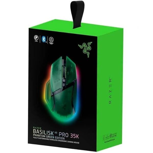  Chuột Gaming không dây Razer Basilisk V3 Pro 35K - Phantom Green 