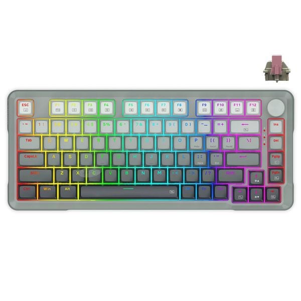 nShop bán bàn phím Gaming chính hãng E-YOOSO HZ82 RGB USB Gradient Gray - Pink Magnetic Switch giá tốt