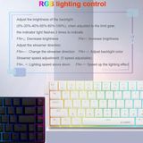  Bàn Phím Cơ Gaming Z686 RGB USB 60% 68 Phím White 
