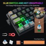  Bàn Phím Cơ Gaming E-YOOSO Z11 RGB USB 60% Mini 61 Phím 