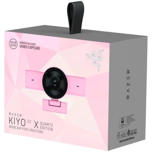 Webcam Razer Kiyo V2 X - Quartz 