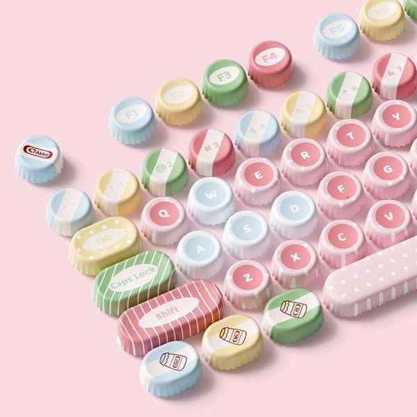  Bộ Keycap bàn phím cơ AKKO BottleCap Keycaps - Classic 