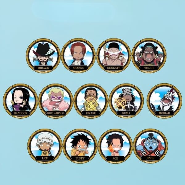 Bộ sưu tập túi mù 13 huy hiệu One Piece 