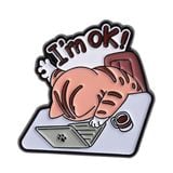  Huy hiệu kim loại Cat Work 