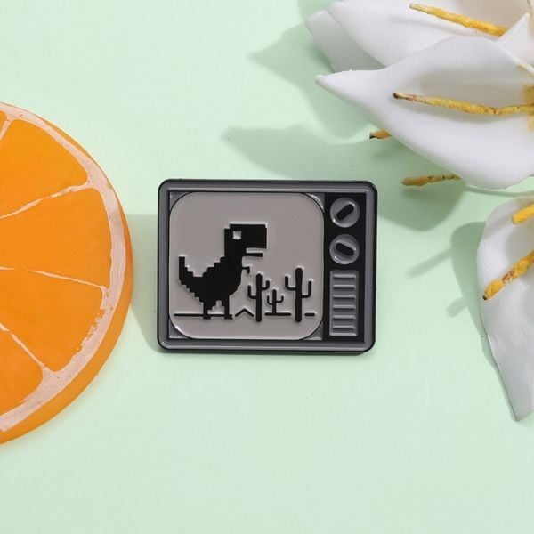  Huy hiệu kim loại Khủng Long Rớt Mạng Rex TV 