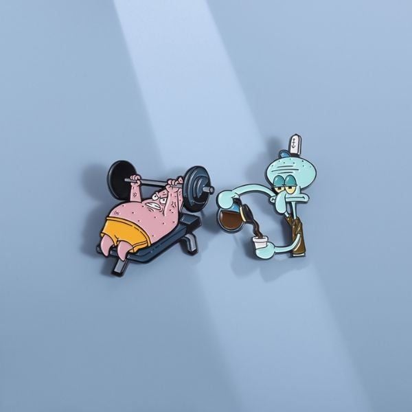  Huy hiệu kim loại SpongeBob SquarePants 