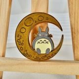  Huy hiệu kim loại Totoro On The Moon 