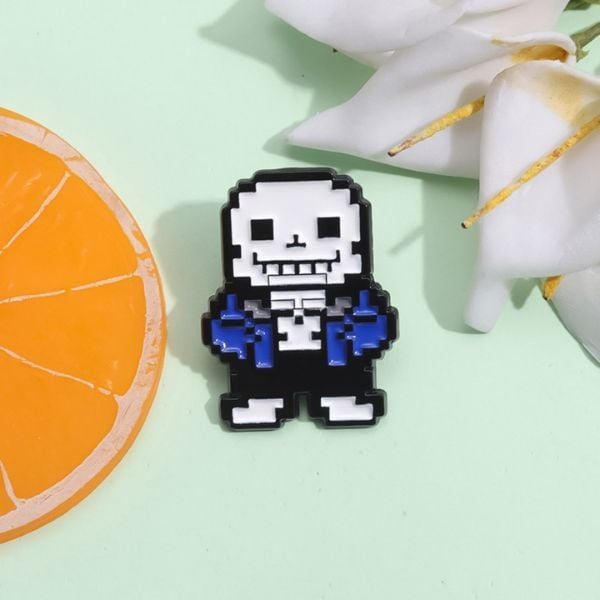 Huy hiệu kim loại Undertale Sans bán chính hãng của nShop