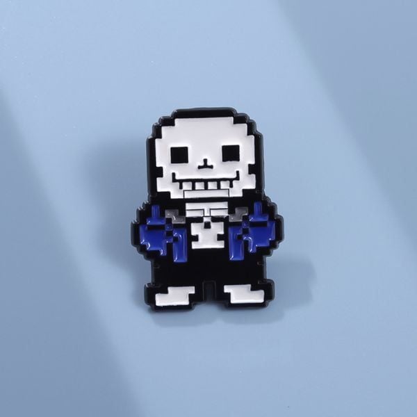 Huy hiệu kim loại Undertale Sans bán chính hãng của nShop