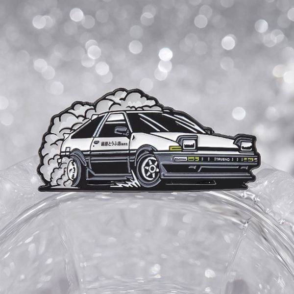  Huy Hiệu Initial D AE86 Metal Pin 