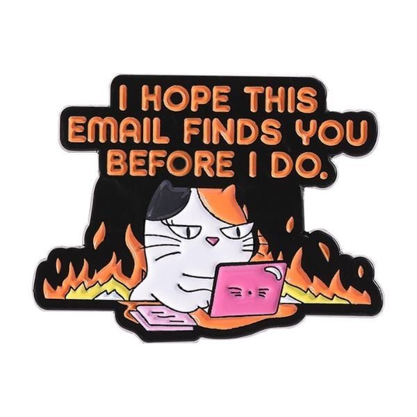 Huy Hiệu Meme Email Metal Pin bán tại nShop, màu sắc chi tiết
