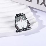  Huy Hiệu Meme Fine Face Metal Pin 