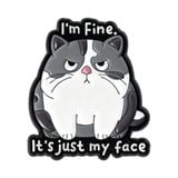  Huy Hiệu Meme Fine Face Metal Pin 