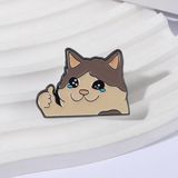  Huy Hiệu Meme Okay Cat Metal Pin 