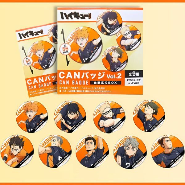 Túi Mù Huy Hiệu Nhân Vật Haikyu!! Trường Karasuno Vol. 2 bán tại Nshop
