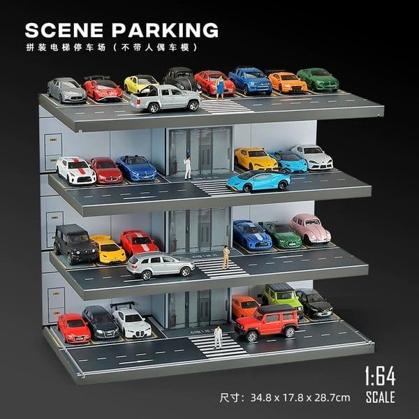  Diorama 1:64 Bãi đỗ xe có thang máy SCJ415 