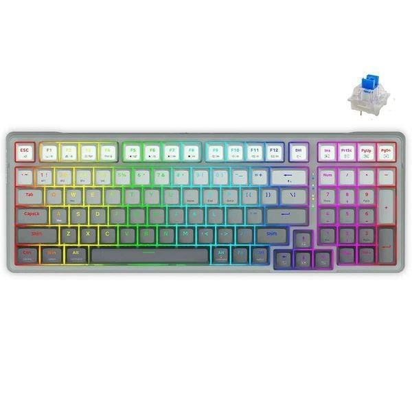  Bàn Phím Cơ Gaming E-YOOSO Z99 RGB USB Bluetooth 2.4G 3 Mode 99 Phím 