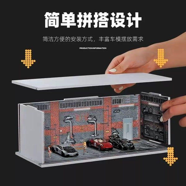  Diorama 1:64 Gara nhiều bối cảnh SCJ384 