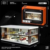  Diorama 1:64 - Nhà xe màu cà phê 82075 