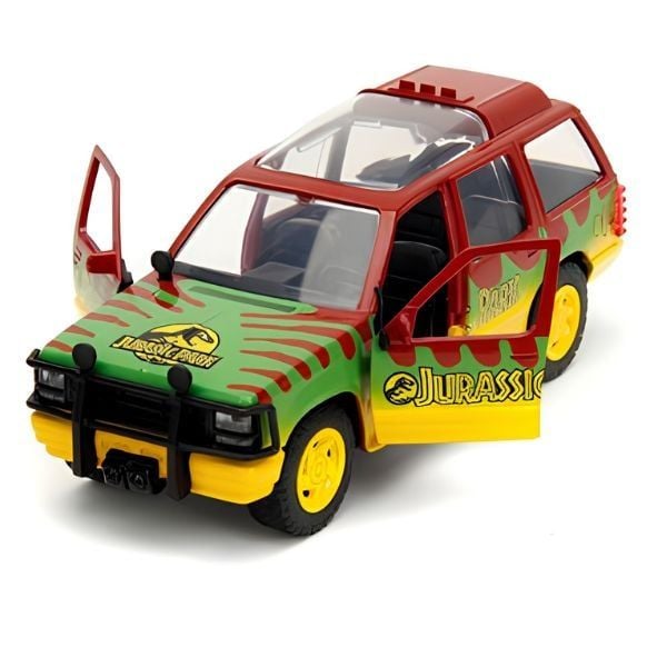  Xe Mô Hình JADA TOYS Hollywood Rides 1:32 Jurassic Park - 1993 Ford Explorer 31956 