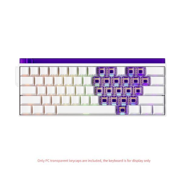 Bộ Keycap bàn phím cơ Veekos Love Purple 21 nút thiết kế bắt mắt
