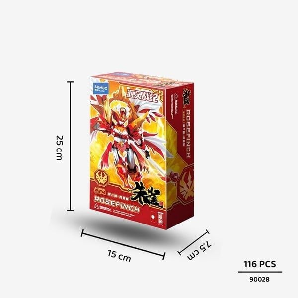  SEMBO BLOCK-900028 Model Kit Rosefinch Chu Tước 