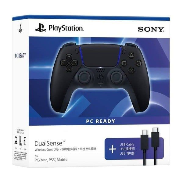  Tay Cầm PS5 DualSense Midnight Black + Cáp USB PC Ready 