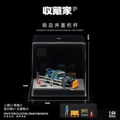 Diorama 1:64 Lan can nắp cống ven đường SCJ82014-A