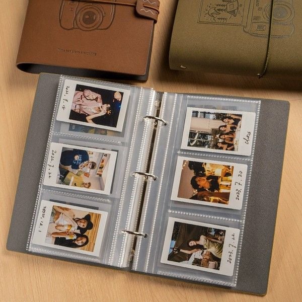 Album Ảnh Instax Mini 3 Ngăn lưu trữ bảo quản ảnh chụp 3 hình mỗi trang