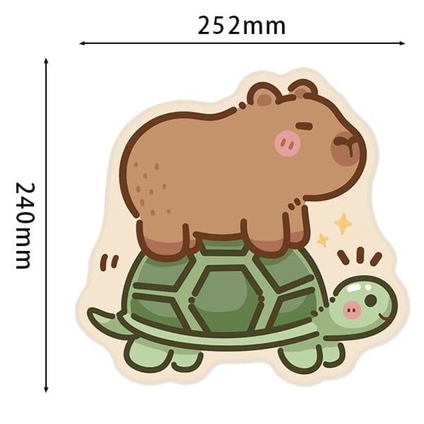 nShop bán Lót Chuột Trang Trí Bo Viền Capybara Vol 1 Capy cưỡi rùa giá tốt chất lượng cao