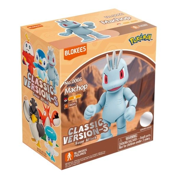 nShop bán Mô Hình lắp ráp Blokees Pokemon Classic Ver S Machop 74015 khớp tốt biên độ cử động cao