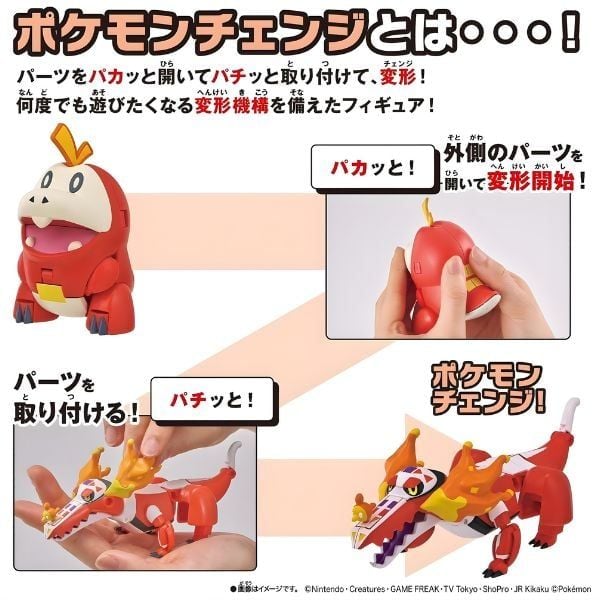  Mô Hình Pokemon Tiến Hóa Fuecoco Skeledirge 