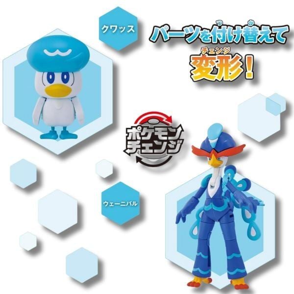  Mô Hình Pokemon Tiến Hóa Quaxly Quaquaval 