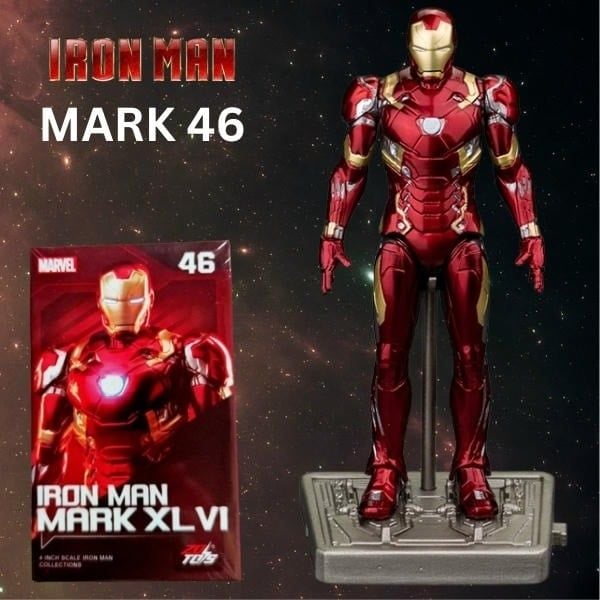 Mô hình Marvel - Iron Man Mark XLVI MK46 (4 Inch) - ZD Toys - ZM28 
