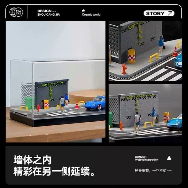  Diorama 1:64 Kèm Hộp Trưng Bày - Góc Đường 82003 
