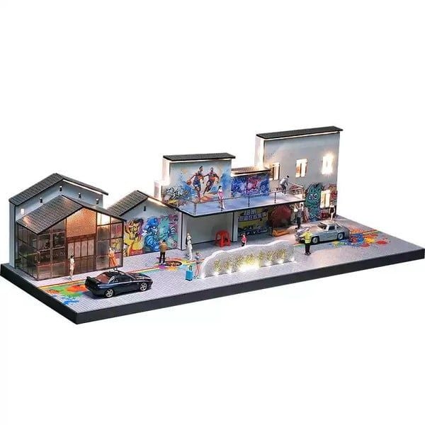  Diorama 1:64 Phố đi bộ Graffiti SCJ428 