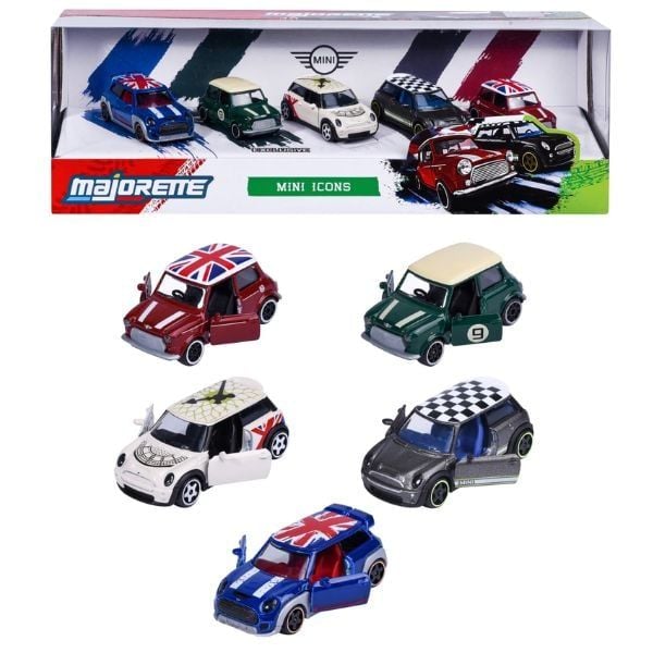  Xe Mô Hình MAJORETTE MINI 5 Pieces Gift Pack 