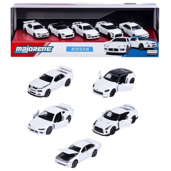  Xe Mô Hình MAJORETTE Nissan 5 Pieces Gift Pack 