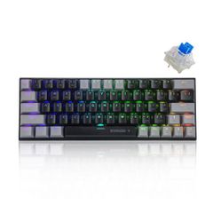 Bàn Phím Cơ Gaming E-YOOSO Z11 RGB USB Bluetooth Receiver 2.4G 60% Mini 63 Phím Black Grey - Blue Switch