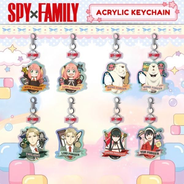 Móc khóa acrylic Spy x Family tại nShop, sản phẩm chính hãng