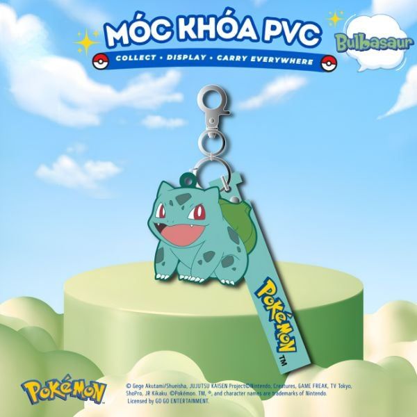 Móc khoá PVC Pokemon bán tại nShop, sản phẩm chính hãng